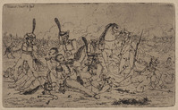 KG 08297
<br/>
Gewonde bevelhebber tijdens een veldslag
<br/>
<em>Emaus de Micault, Gerhardus (1798-1863)</em>